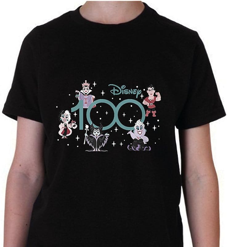 Disney 100 Villains 100th Anniversary Muted Cute D100 T-Shirts: Celebrate!