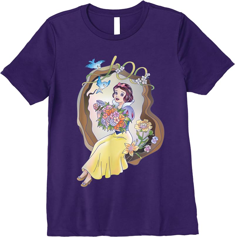 Disney 100 Platinum Princess Collection Snow White D100 T Shirts Purple