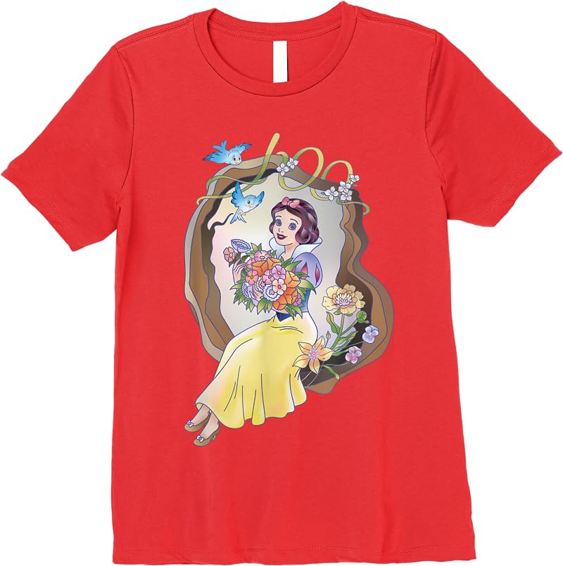 Disney 100 Platinum Princess Collection Snow White D100 T Shirts Red