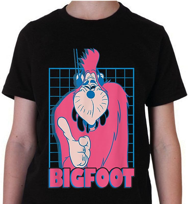 Disney A Goofy Movie Bigfoot Grid T-Shirts – Fun Graphic Tee for Kids & Adults Disney A Goofy Movie Bigfoot Grid T-Shirts – Fun Graphic Tee for Kids & Adults