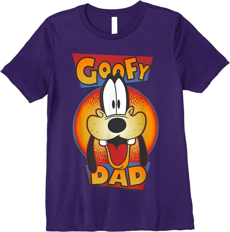 Disney A Goofy Movie Goofy Dad Big Face T Shirts Purple Disney A Goofy Movie Goofy Dad Big Face T Shirts Purple
