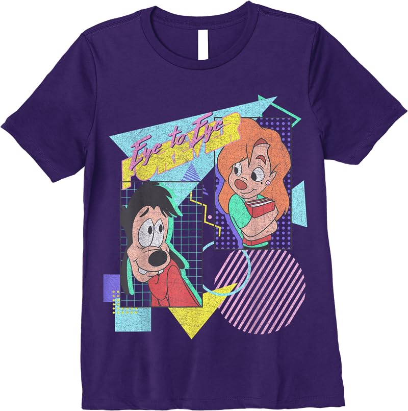 Disney A Goofy Movie Max Roxanne Eye To Eye Forever T Shirts Purple Disney A Goofy Movie Max Roxanne Eye To Eye Forever T Shirts Purple