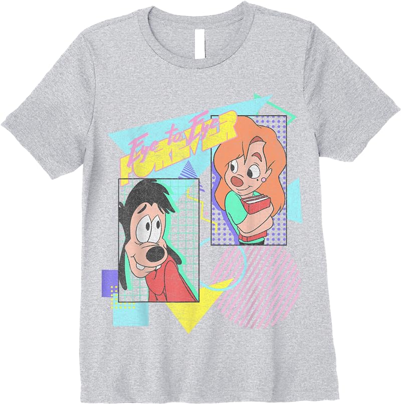 Disney A Goofy Movie Max Roxanne Eye To Eye Forever T Shirts Sport Grey Disney A Goofy Movie Max Roxanne Eye To Eye Forever T Shirts Sport Grey