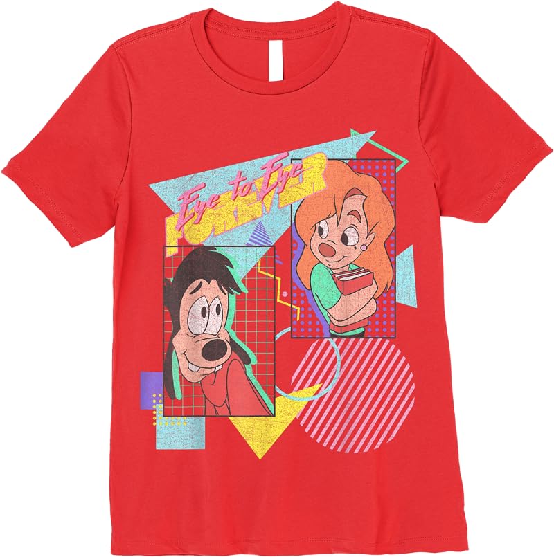 Disney A Goofy Movie Max Roxanne Eye To Eye Forever T Shirts Red Disney A Goofy Movie Max Roxanne Eye To Eye Forever T Shirts Red