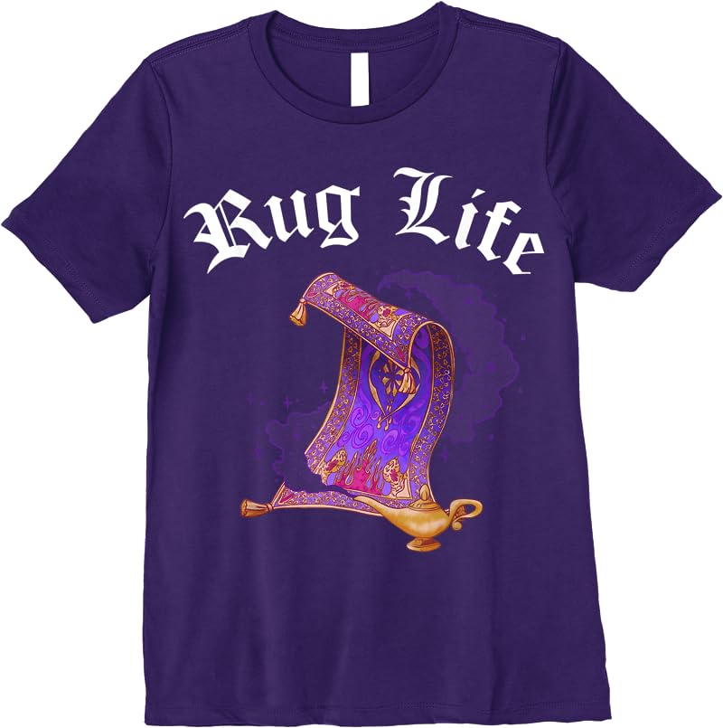 Disney Aladdin Rug Life Graphic T Shirts Purple