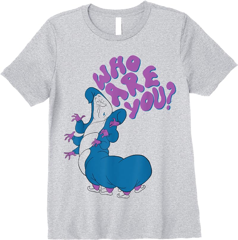 Disney Alice In Wonderland Caterpillar Who Are You T Shirts Sport Grey Disney Alice In Wonderland Caterpillar Who Are You T Shirts Sport Grey