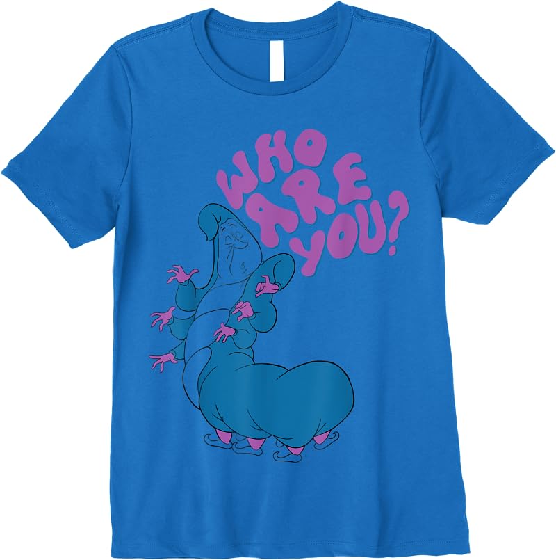 Disney Alice In Wonderland Caterpillar Who Are You T Shirts Royal Blue Disney Alice In Wonderland Caterpillar Who Are You T Shirts Royal Blue