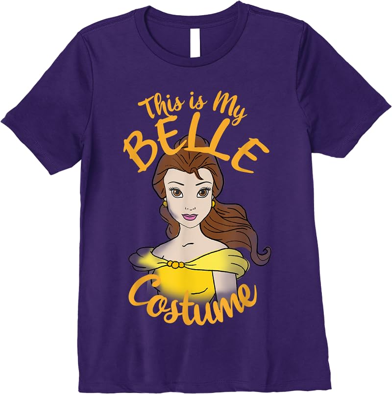 Disney Beauty And The Beast Belle My Costume Halloween T Shirts Purple Disney Beauty And The Beast Belle My Costume Halloween T Shirts Purple