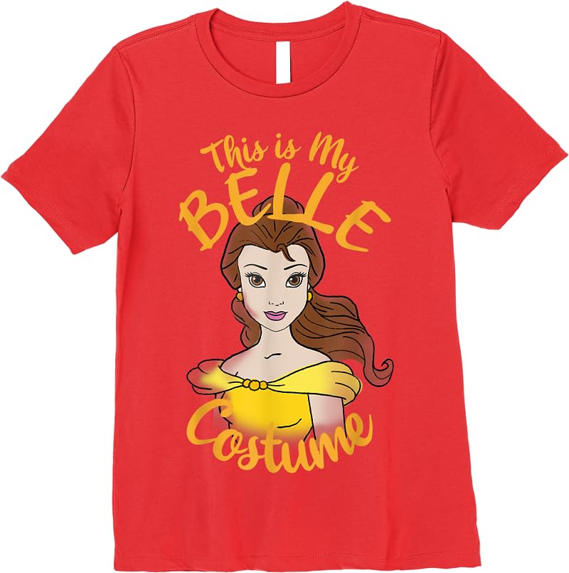 Disney Beauty And The Beast Belle My Costume Halloween T Shirts Red Disney Beauty And The Beast Belle My Costume Halloween T Shirts Red