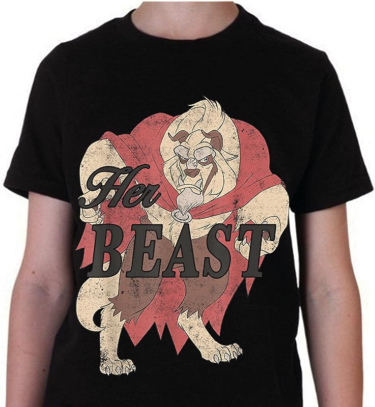 Disney Beauty And The Beast Bridal “Her Beast” T-Shirts – Perfect for Weddings!
