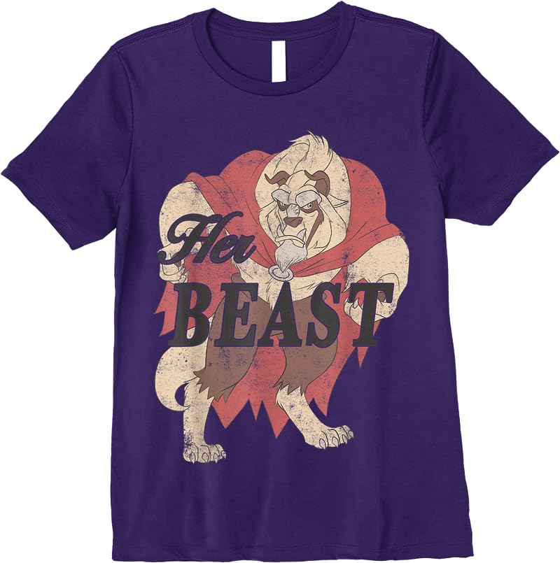 Disney Beauty And The Beast Bridal Her Beast T Shirts Purple