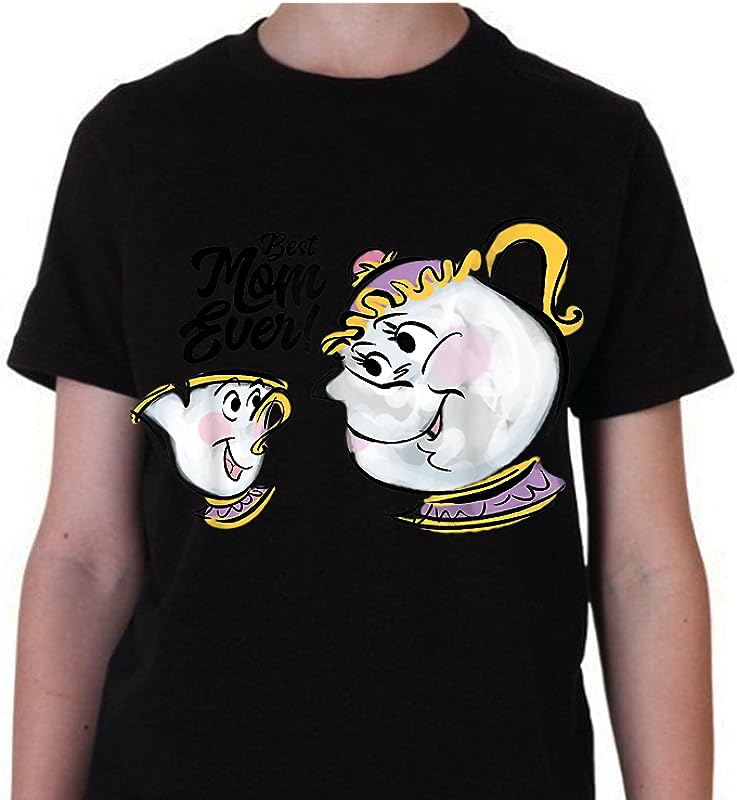 Disney Beauty And The Beast Chip Mrs Potts Best Mom Ever T-Shirt – Perfect Gift for Mom!