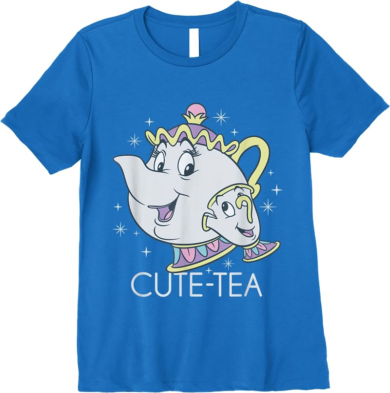 Disney Beauty And The Beast Mrs Potts And Chip Mothers Day T Shirts Royal Blue