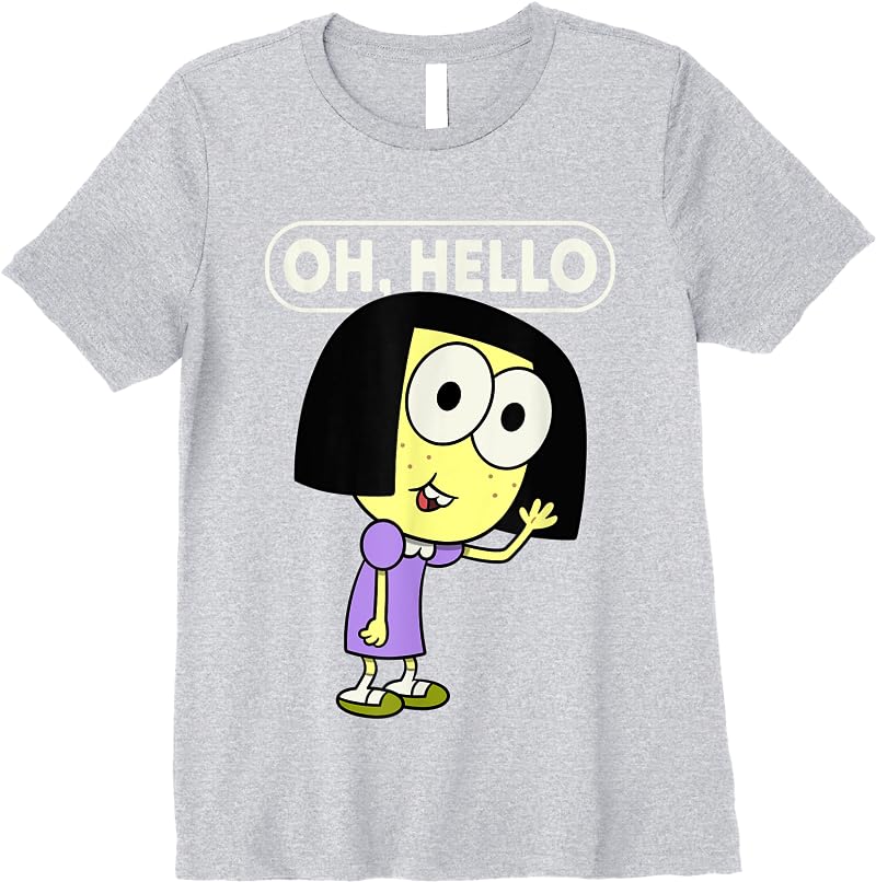 Disney Big City Greens Tilly Oh Hello T Shirts Sport Grey