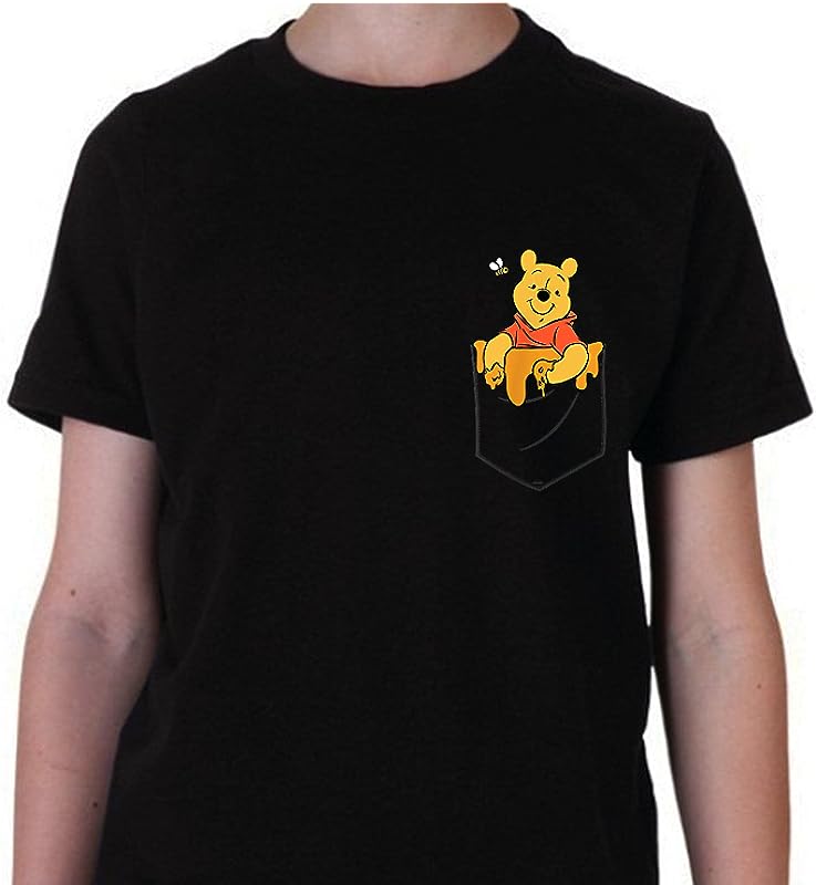 Disney Winnie The Pooh V-Neck T-Shirt – Classic Fit Short Sleeve Adult Tee Disney Winnie The Pooh V-Neck T-Shirt – Classic Fit Short Sleeve Adult Tee