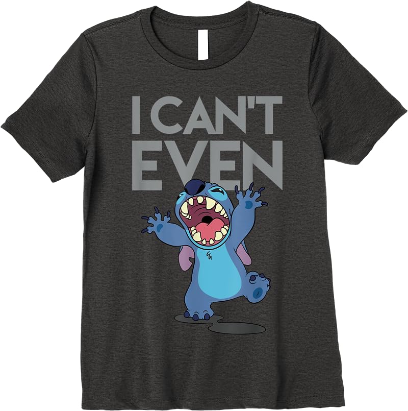 Disney Cant Even Lilo And Stitch T Shirts Dark Heather
