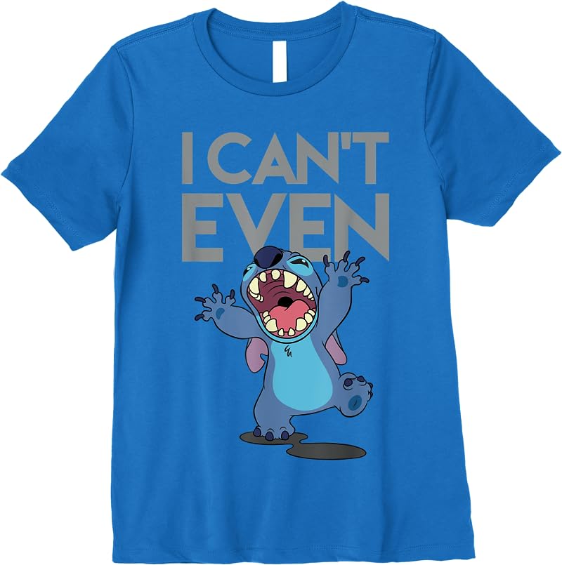 Disney Cant Even Lilo And Stitch T Shirts Royal Blue