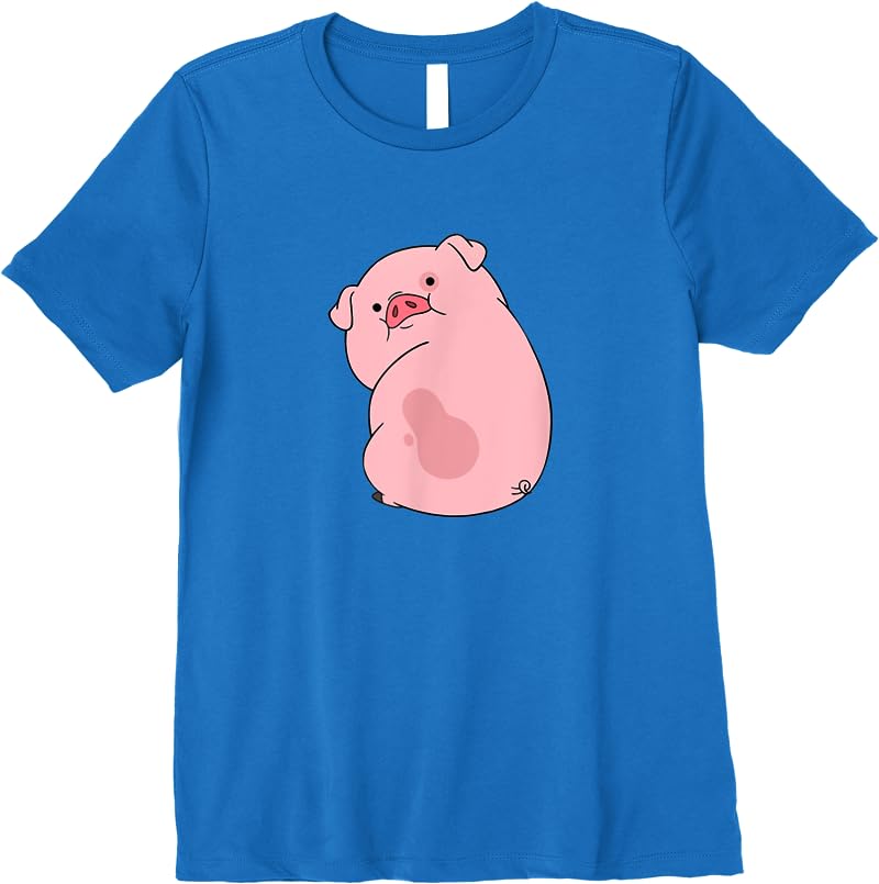 Disney Channel Gravity Falls Waddles The Pig T Shirts Royal Blue