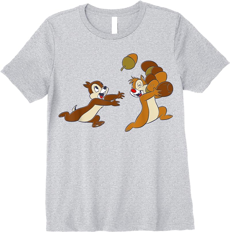 Disney Chip N Dale Acorn Chase T Shirts Sport Grey Disney Chip N Dale Acorn Chase T Shirts Sport Grey