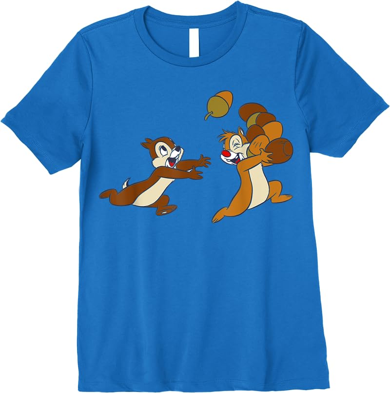 Disney Chip N Dale Acorn Chase T Shirts Royal Blue Disney Chip N Dale Acorn Chase T Shirts Royal Blue