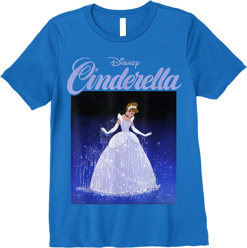 Disney Cinderella 70th Anniversary Cinderella Dress Poster T Shirts Royal Blue Disney Cinderella 70th Anniversary Cinderella Dress Poster T Shirts Royal Blue