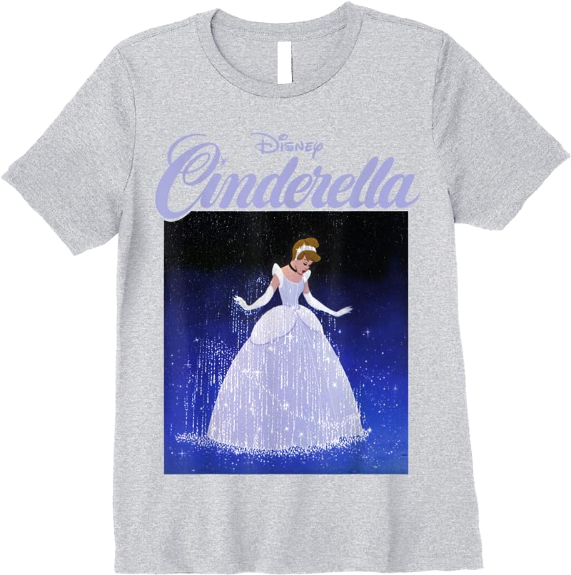 Disney Cinderella 70th Anniversary Cinderella Dress Poster T Shirts Sport Grey Disney Cinderella 70th Anniversary Cinderella Dress Poster T Shirts Sport Grey
