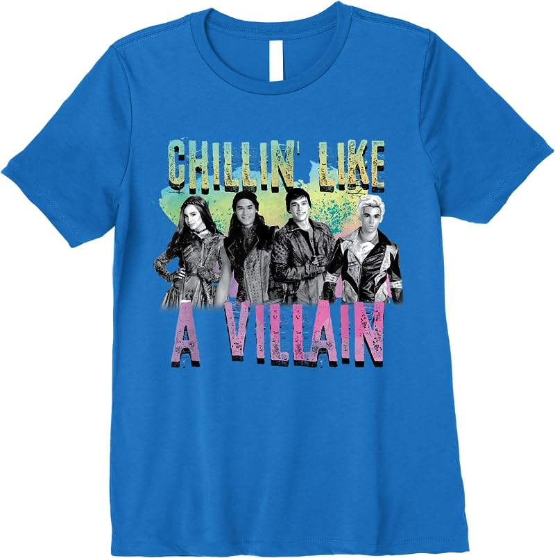 Disney Descendants Chillin Like A Villain T Shirts Royal Blue Disney Descendants Chillin Like A Villain T Shirts Royal Blue