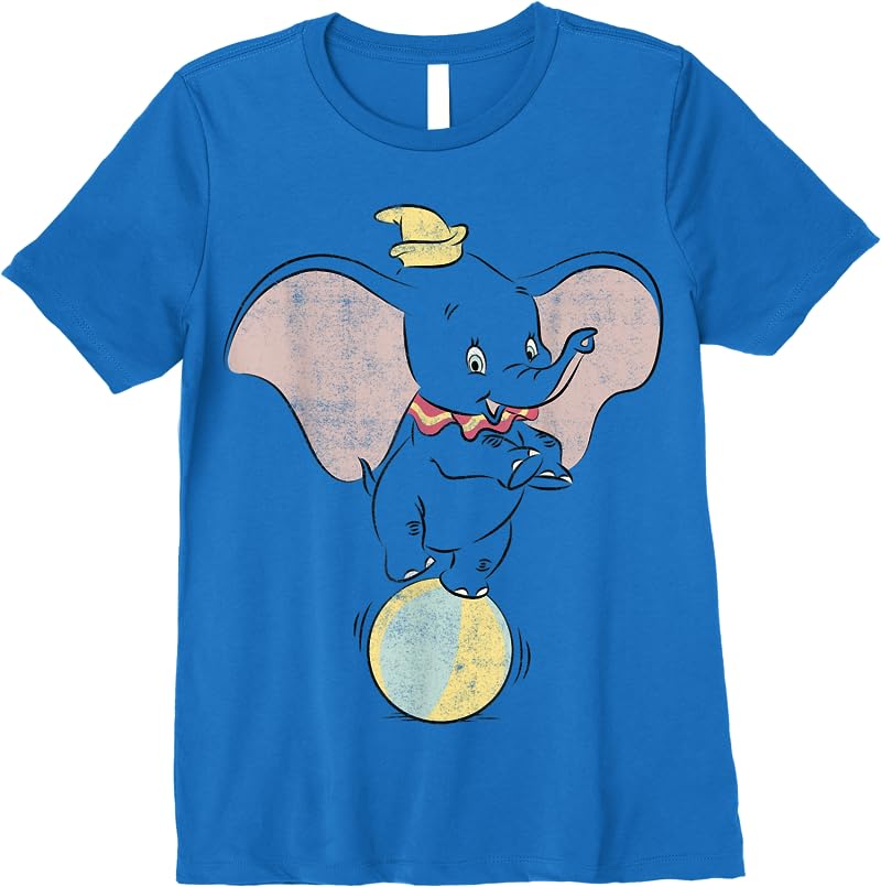 Disney Dumbo Ball Portrait T Shirts Royal Blue Disney Dumbo Ball Portrait T Shirts Royal Blue