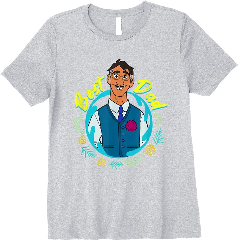 Disney Encanto Agustin Madrigal Best Dad Portrait T Shirts Sport Grey Disney Encanto Agustin Madrigal Best Dad Portrait T Shirts Sport Grey