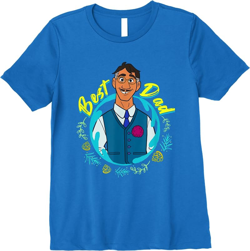 Disney Encanto Agustin Madrigal Best Dad Portrait T Shirts Royal Blue Disney Encanto Agustin Madrigal Best Dad Portrait T Shirts Royal Blue