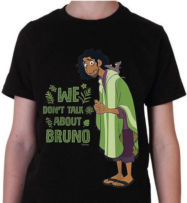Disney Encanto “We Don’t Talk About Bruno” T-Shirts – Fun Graphic Tee for Kids & Adults