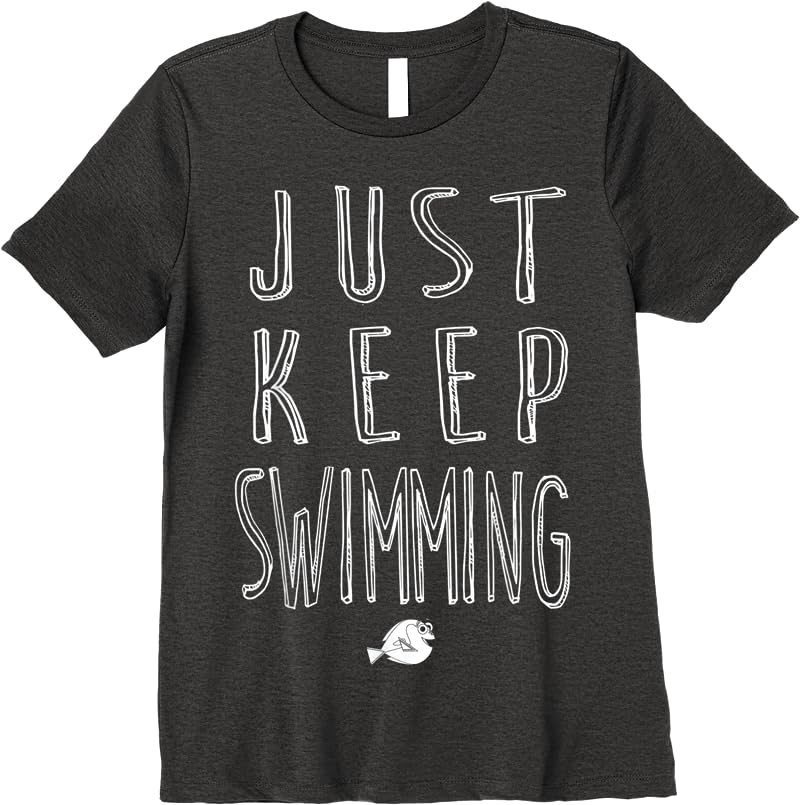 Disney Finding Dory Keep Swimming Graphic T Shirts Dark Heather Disney Finding Dory Keep Swimming Graphic T Shirts Dark Heather