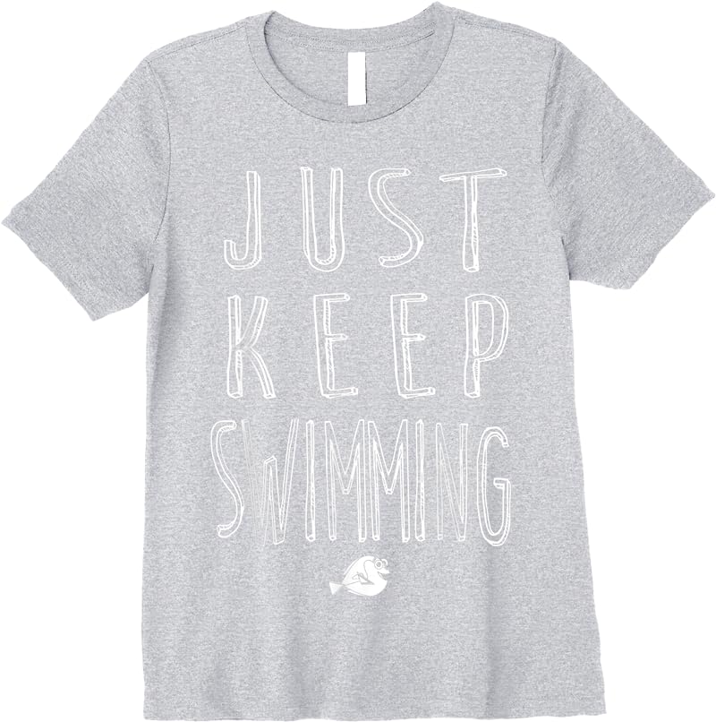 Disney Finding Dory Keep Swimming Graphic T Shirts Sport Grey Disney Finding Dory Keep Swimming Graphic T Shirts Sport Grey