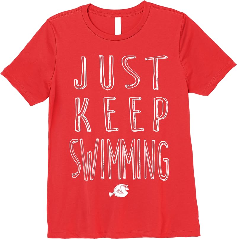 Disney Finding Dory Keep Swimming Graphic T Shirts Red Disney Finding Dory Keep Swimming Graphic T Shirts Red