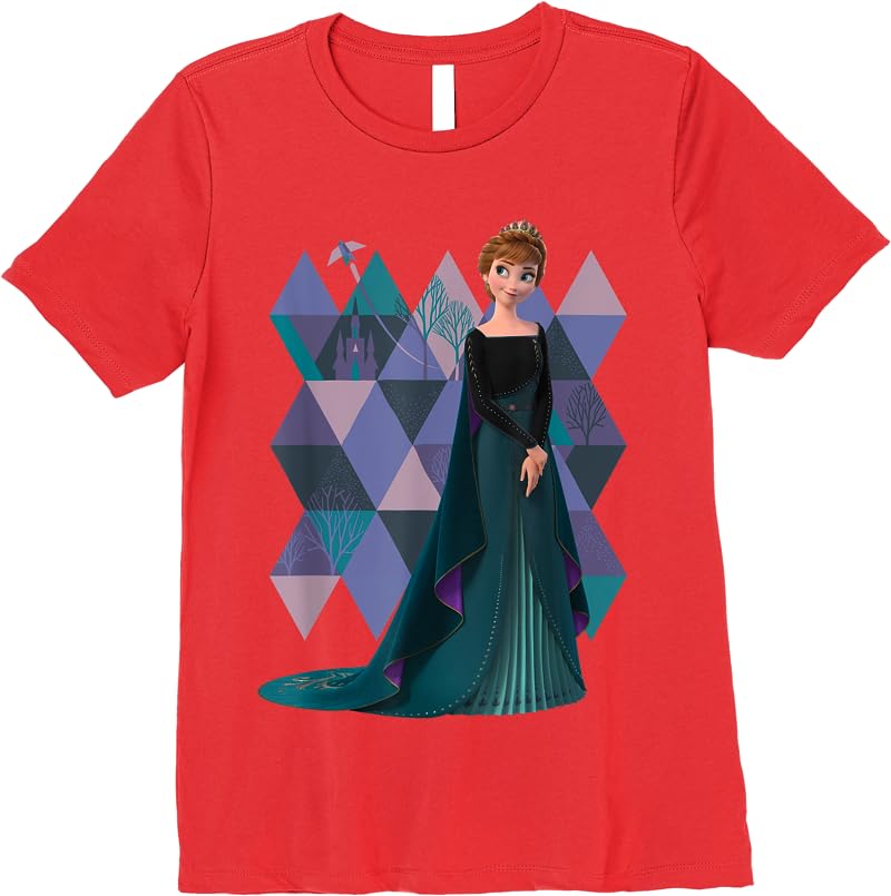 Disney Frozen 2 Queen Anna Of Arendelle T Shirts Red Disney Frozen 2 Queen Anna Of Arendelle T Shirts Red