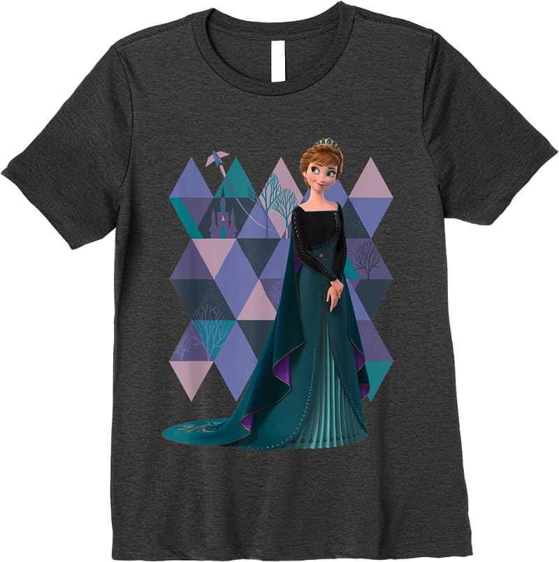 Disney Frozen 2 Queen Anna Of Arendelle T Shirts Dark Heather Disney Frozen 2 Queen Anna Of Arendelle T Shirts Dark Heather