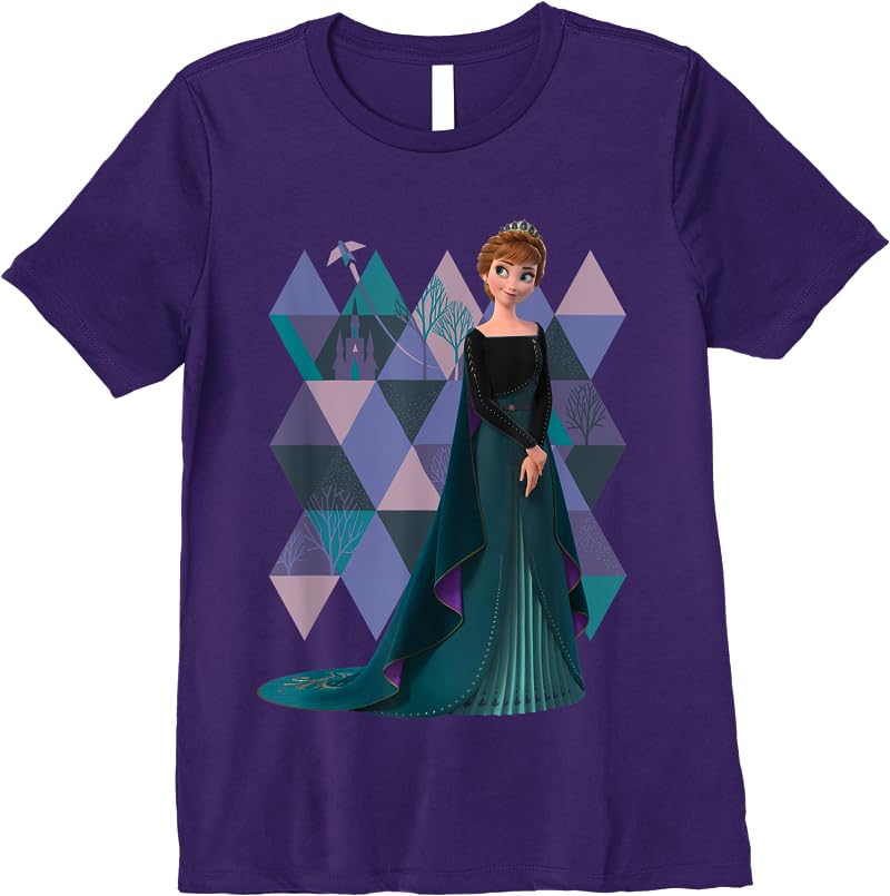 Disney Frozen 2 Queen Anna Of Arendelle T Shirts Purple Disney Frozen 2 Queen Anna Of Arendelle T Shirts Purple