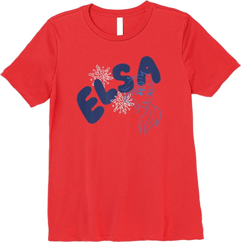 Disney Frozen Stylized Elsa Collage T Shirts Red Disney Frozen Stylized Elsa Collage T Shirts Red