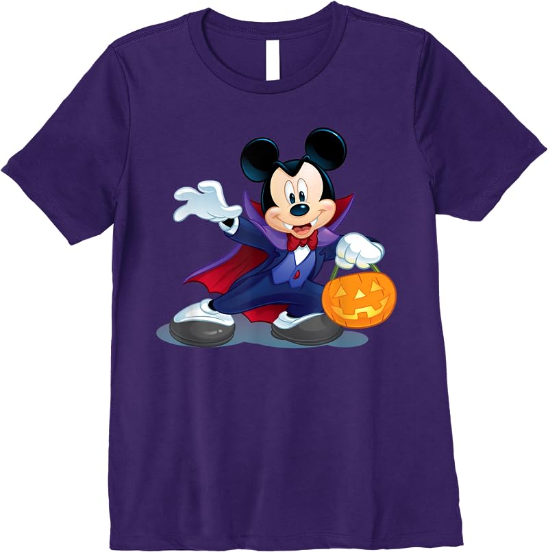 Disney Halloween Mickey Mouse Vampire T Shirts Purple Disney Halloween Mickey Mouse Vampire T Shirts Purple