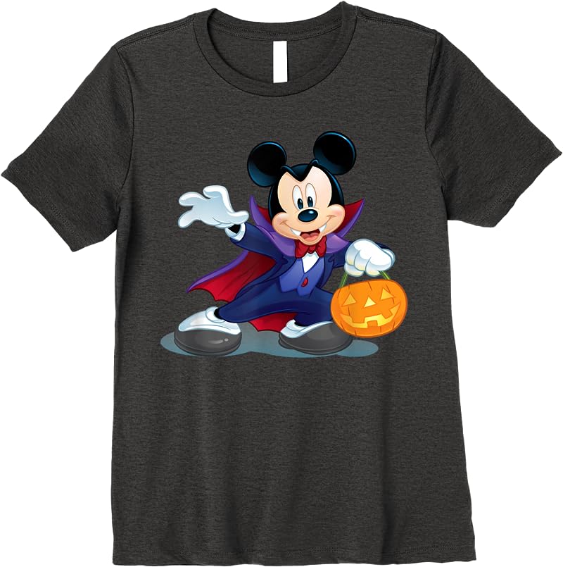 Disney Halloween Mickey Mouse Vampire T Shirts Dark Heather Disney Halloween Mickey Mouse Vampire T Shirts Dark Heather