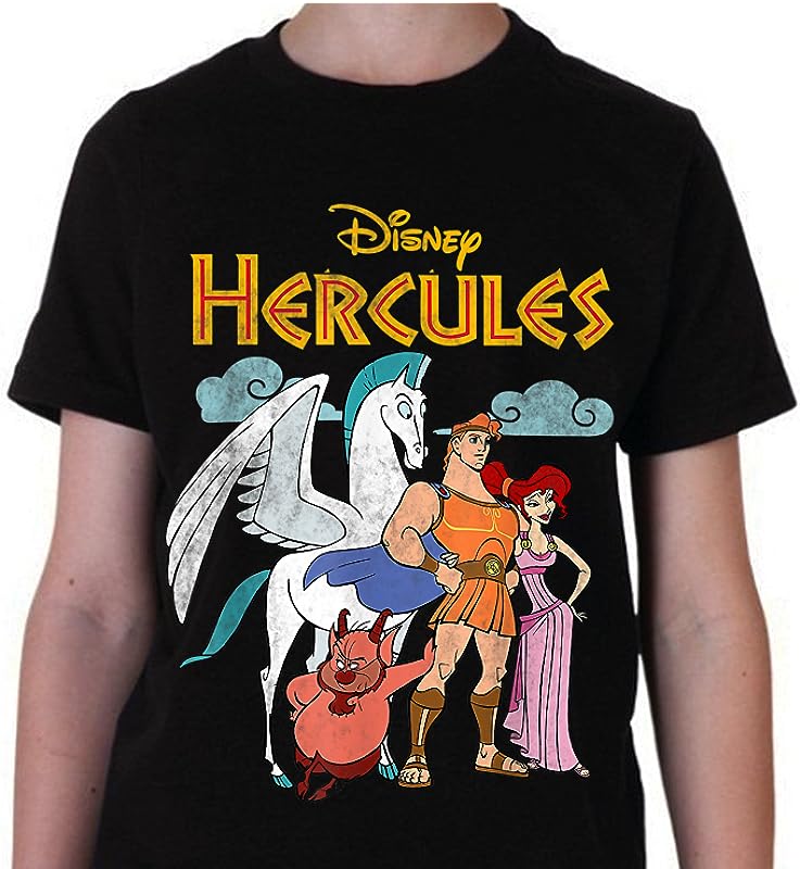 Disney Hercules Classic Group Shot Vintage Graphic T-Shirts – Perfect Gift Idea for Fans