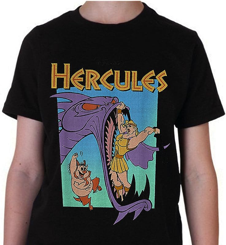 Disney Hercules Hydra Battle Retro Graphic T-Shirt – Bold Style & Comfort for All Ages