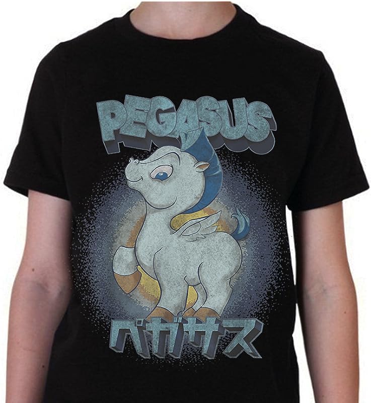 Disney Hercules Pegasus Kanji Portrait T-Shirts: Show Your Love for the Legendary Hero! Disney Hercules Pegasus Kanji Portrait T-Shirts: Show Your Love for the Legendary Hero!