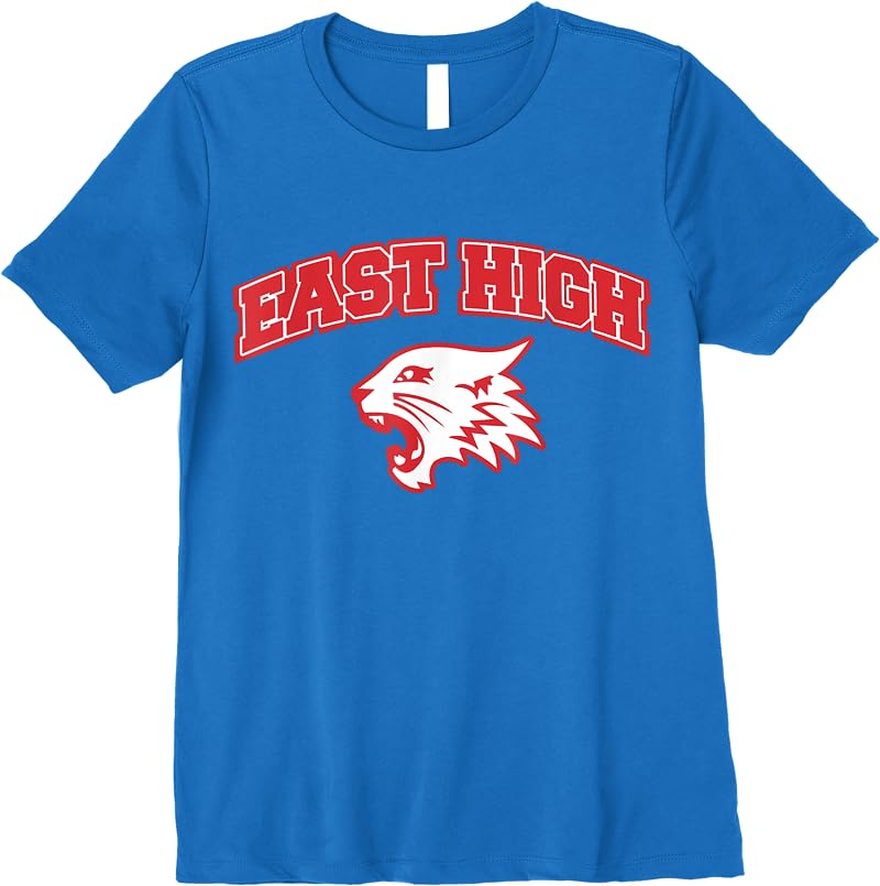 Disney High School Musical The Musical The Series East High T Shirts Royal Blue