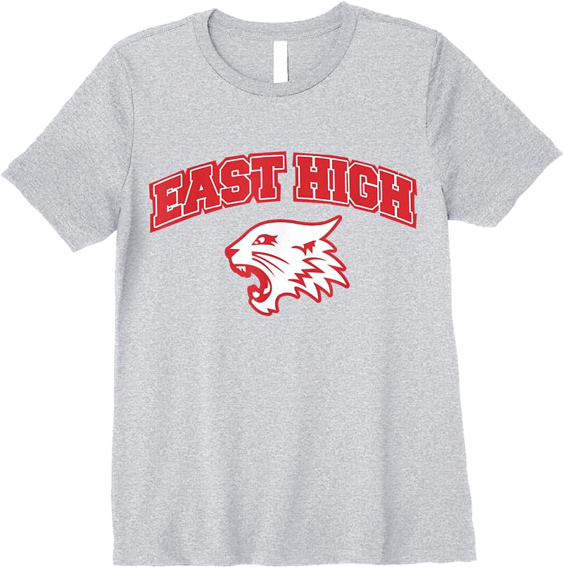 Disney High School Musical The Musical The Series East High T Shirts Sport Grey