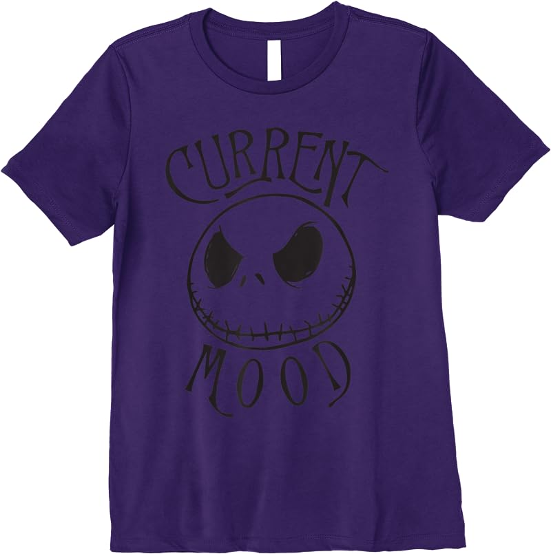 Disney Jack Skellington Mood Holiday T Shirts Purple Disney Jack Skellington Mood Holiday T Shirts Purple