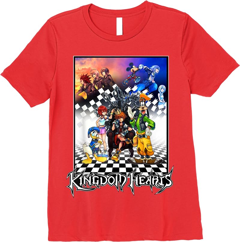 Disney Kingdom Hearts Throne T Shirts Red Disney Kingdom Hearts Throne T Shirts Red
