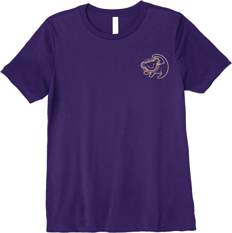 Disney Lion King Simba Gold Cave Painting Graphic T Shirts Purple Disney Lion King Simba Gold Cave Painting Graphic T Shirts Purple