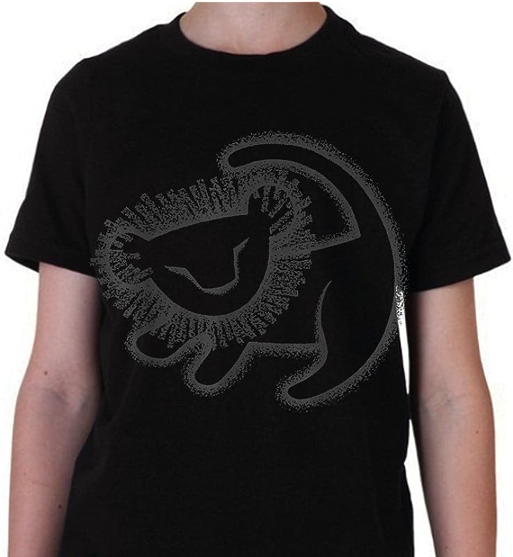 Disney Lion King Kids T-Shirt with Young Simba Cave Painting Design