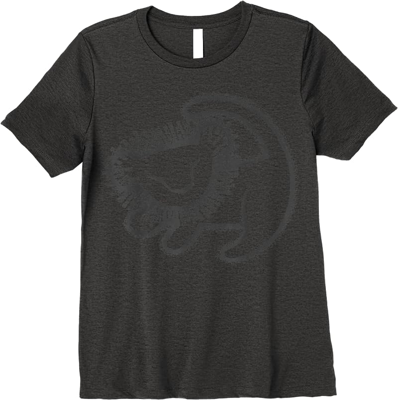 Disney Lion King Young Simba Cave Painting T Shirts Dark Heather